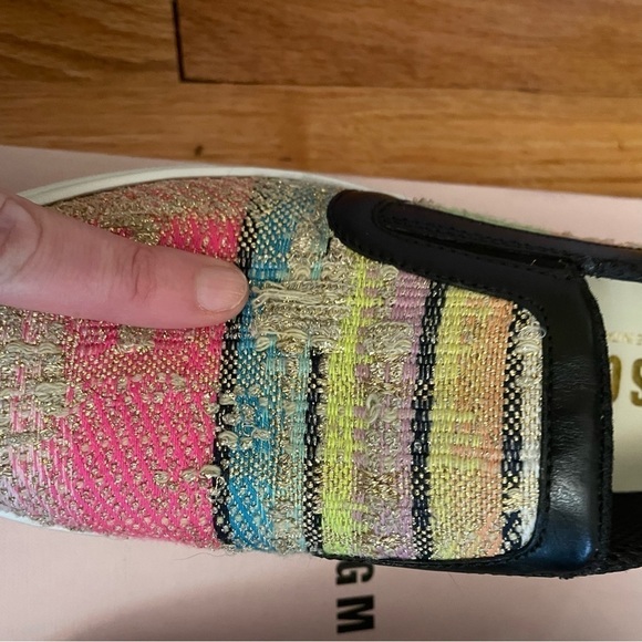 MSGM Multicolor Tweed Platform Slip-on Sneakers - Picture 11 of 14